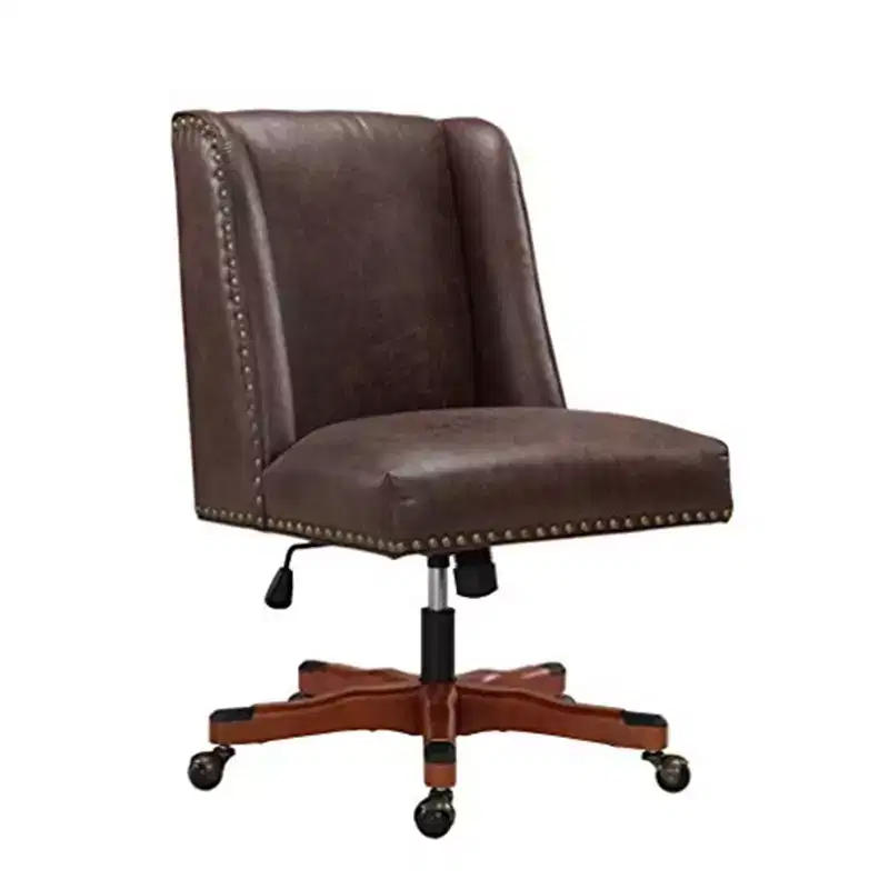 43 in.H Adjustable Height Black PU Leather Seat with Adjustable Tilt Office Chair