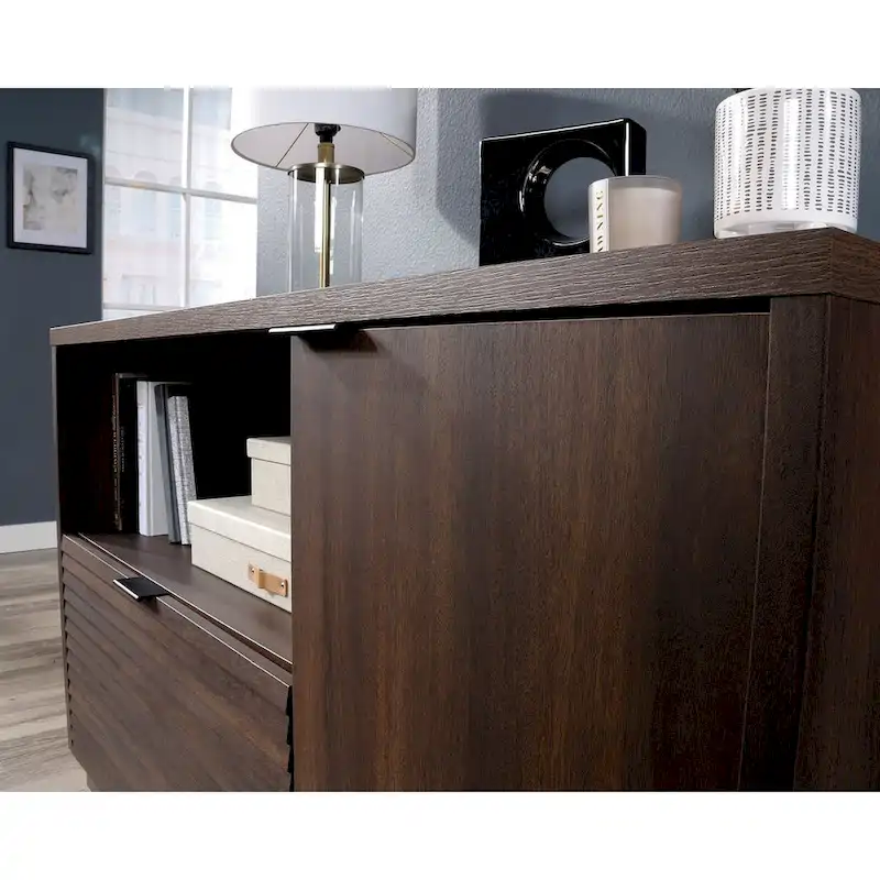 Small Credenza with File Drawer and Adjustable Shelf