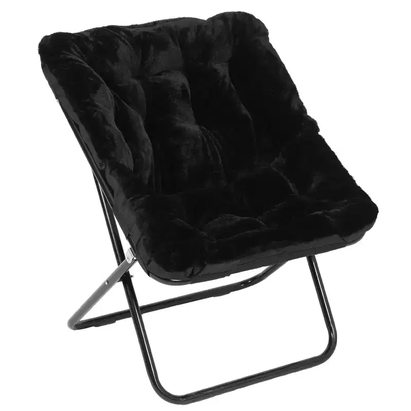 Emma and Oliver Oversized Folding Saucer Chair for Dorm, Bedroom