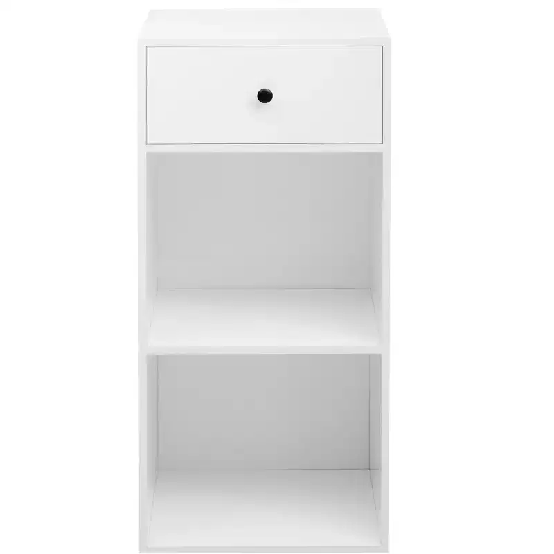 Modern Nightstand with Drawer and Cabinet