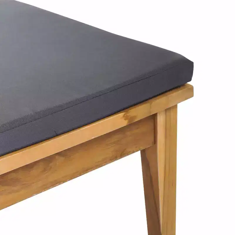 vidaXL Garden Bench 2 pcs Solid Teak wood