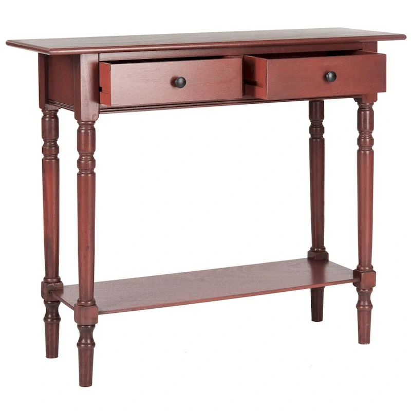 SAFAVIEH Arvilla Grey 2-Drawer Console Table - 37.8 x 13 x 31.9 - 38Wx13Dx32H