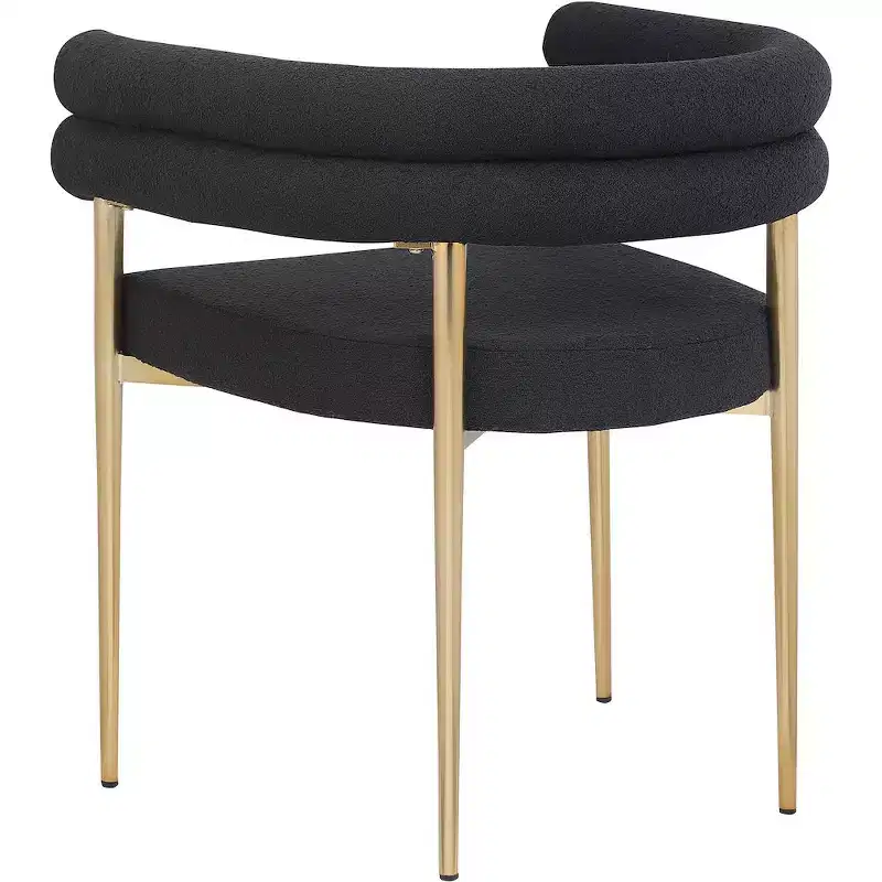 Meridian Furniture,Brielle Boucle Fabric Dining Chair, Set of 2