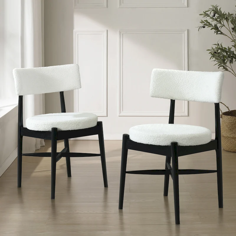 Lumen Dining Chairs Rubberwood (Set of 2 ) by Christopher Knight Home