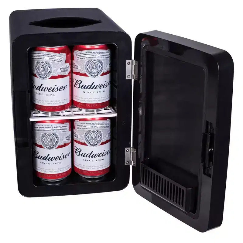9 Can Mini Beauty Lighted Mirror Fridge