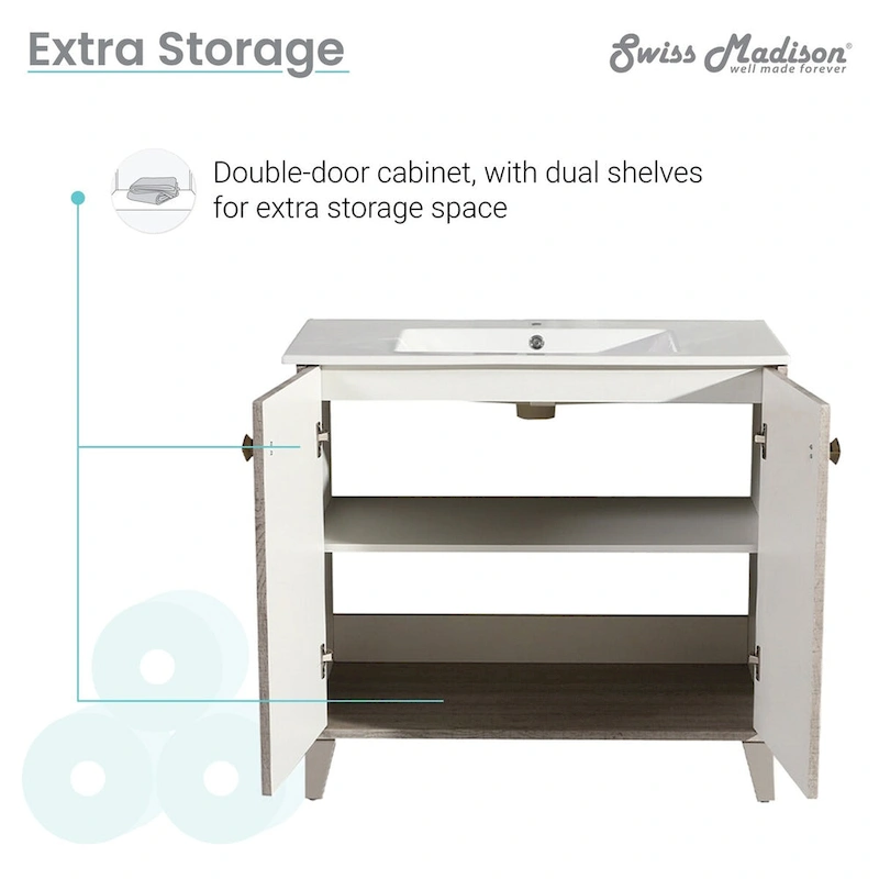 Pur 16.5 Square Wall-Mount Bathroom Sink - Brown