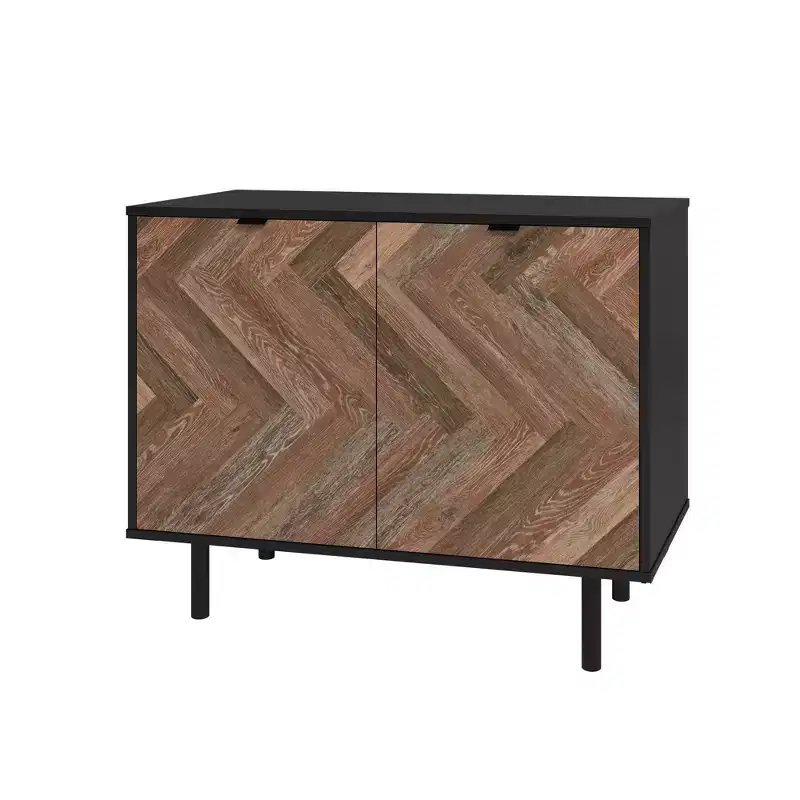 Mid-Century Modern 2-Shelf Accent Cabinet