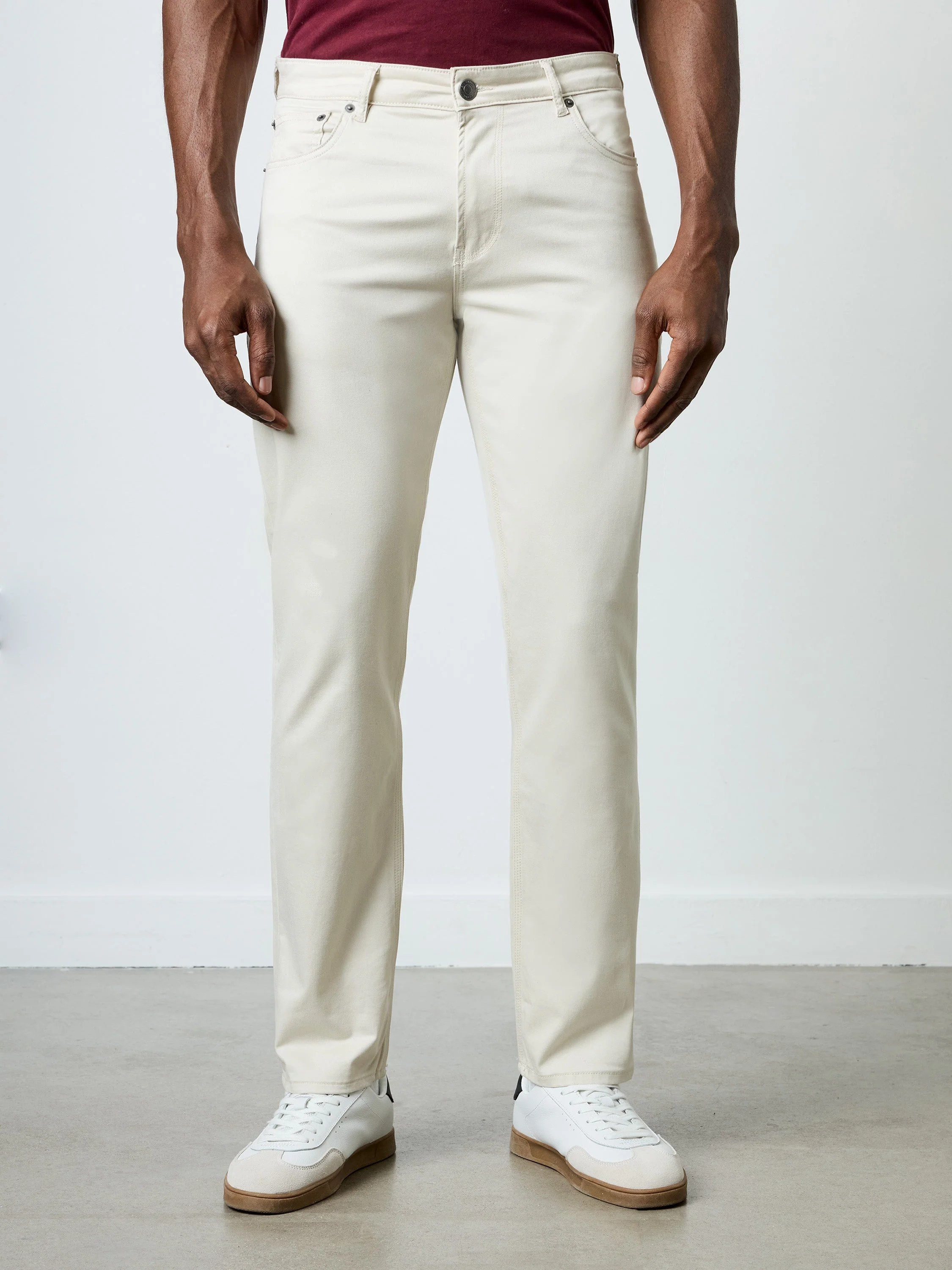 Cotton Stretch 5 Pocket 34 Inch Jeans