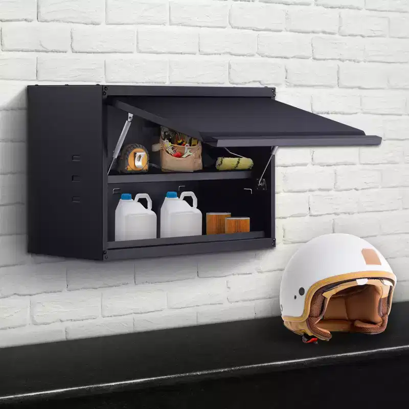 VEVOR Metal Storage Cabinet, 120lbs Load Capacity per Shelf, 20'' Tall Wall-Mounted Powder-Coating Steel Garage Cabinet with Adjustable Shelf