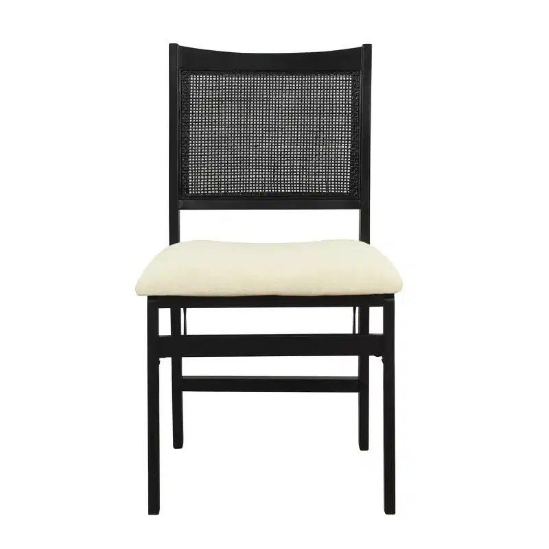 Rubberwood Foam Upholstered Folding Chair 19.75