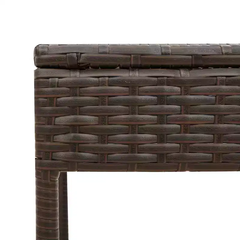 vidaXL Patio Sun Lounger PE rattan Single Multi-Position Backrest