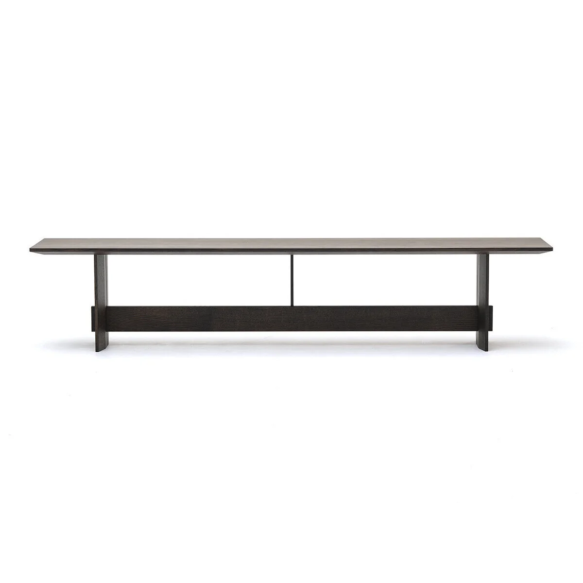Low, long bench