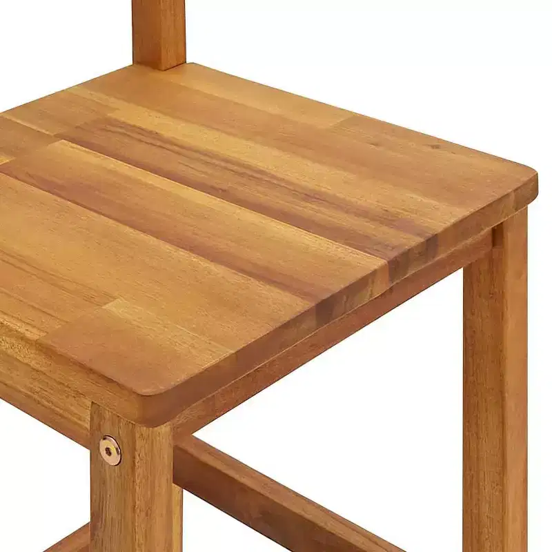 vidaXL Garden Bar Set Natural wood Solid Acacia wood Compact Footrest