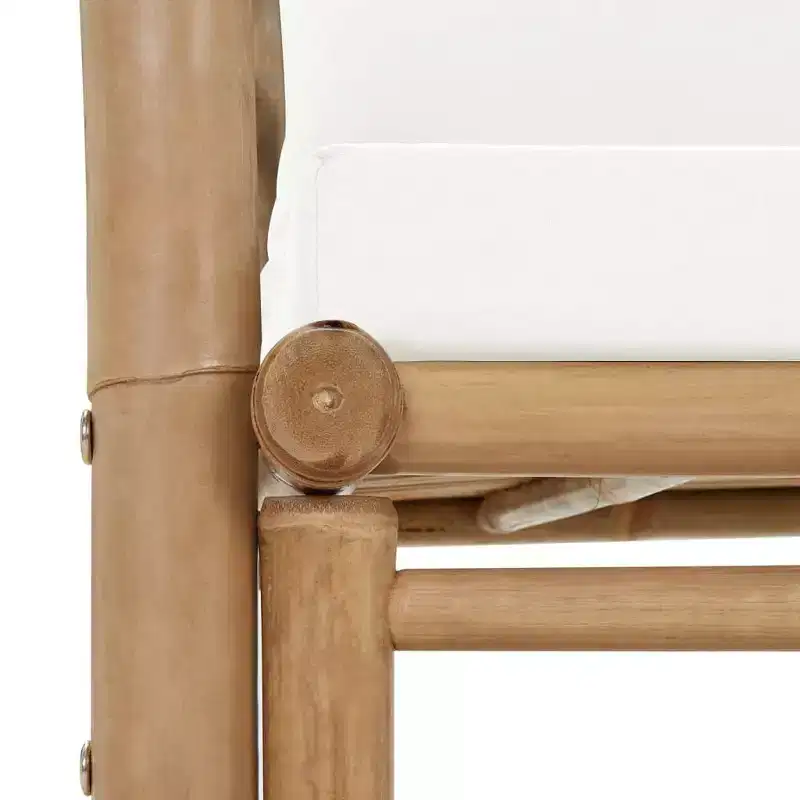 vidaXL Garden Bench Dark grey, Natural bamboo