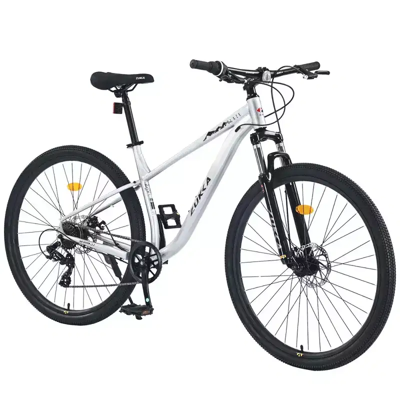 Okak 29IN Mountain Bike with 8 Speed System, Dirt Bike with Steel Frame and Front Suspension, Adult Bike for Men, Women, Boys and Girls