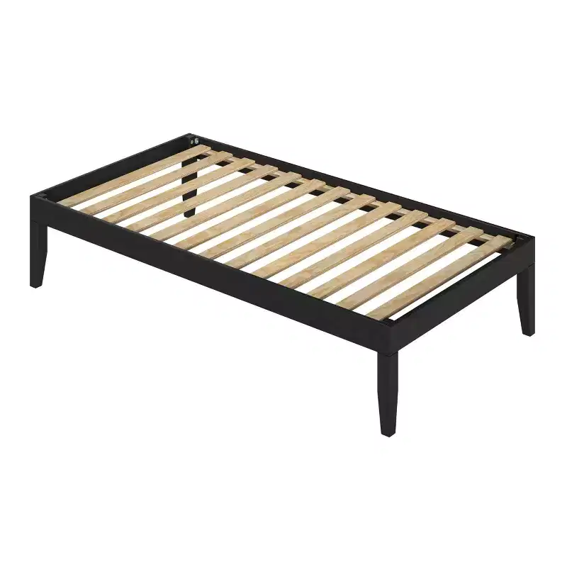 Pensy Solid Wood Mid-Century Modern Size Platform Bed Frame - Powell