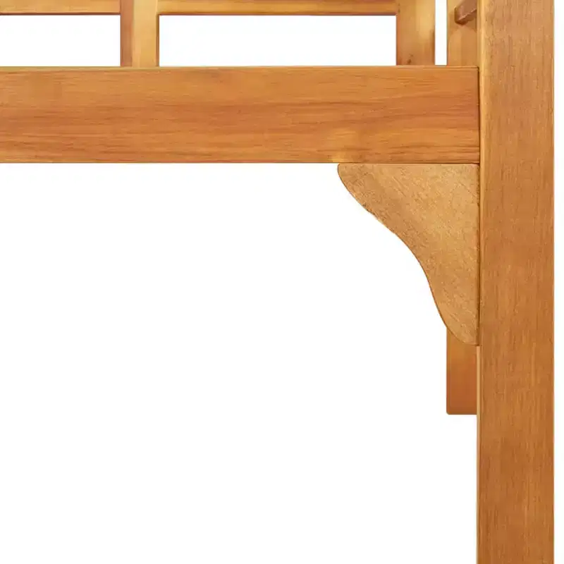 Garden Bench Brown Solid Acacia Wood Medium Ergonomic