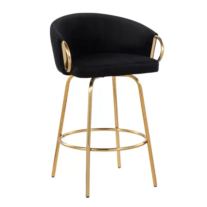 Set of 2 Claire Upholstered Counter Height Barstools - Lumisource