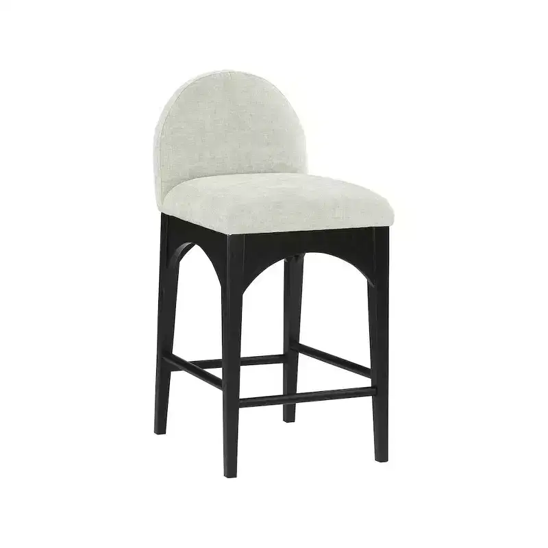 ,Waldorf Mint Chenille Fabric Stool