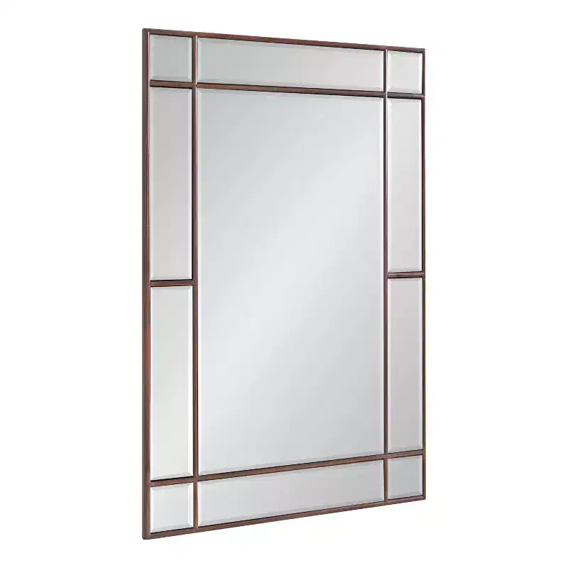 20" x 30" Framed Decorative Wall Mirror Bronze