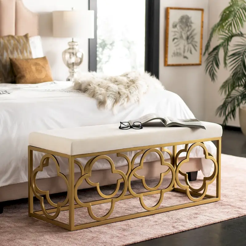 Penelope Moroccan Glam Rectangle Bench - 44.5 x 16.5 x 19 - 45Wx17Dx19H