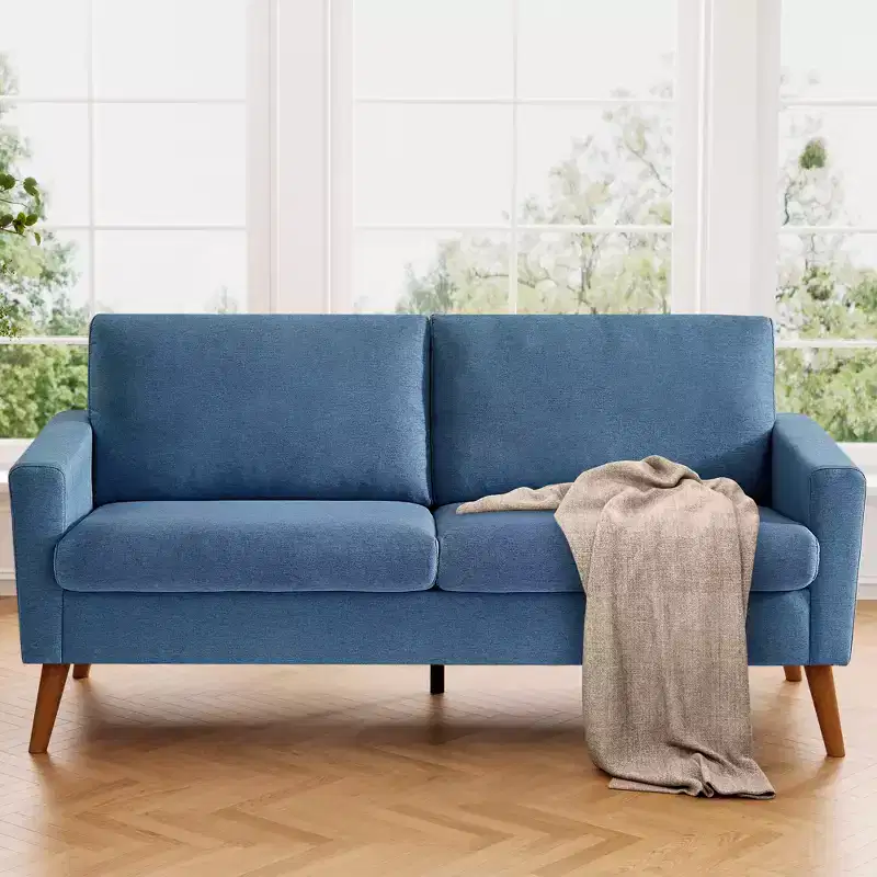 Dyonery 68 Loveseat Sofa for Living Room, Mid Century Modern Deep Seating Couches for Apartment Furniture, Comfy Two Seater Couches Sleeper Sofas