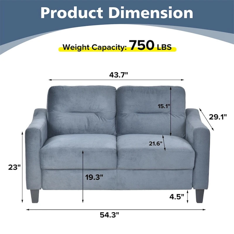 Comfortable Sofas with Wood Frame and Legs