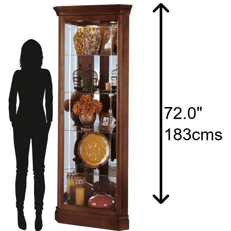680345 Lynwood Curio Cabinet 680345 Windsor Cherry
