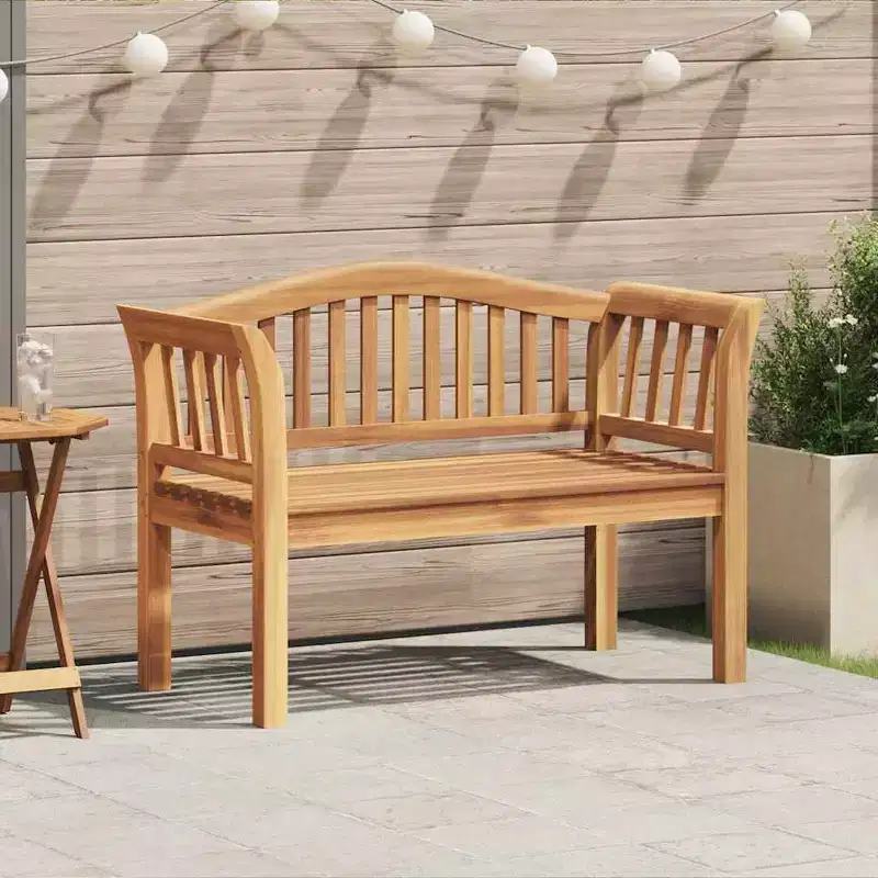 vidaXL Bench Brown 47.24 x 21.06 x 33.46 in Solid Teak wood
