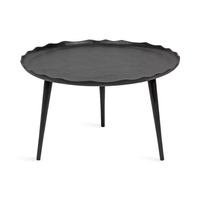 Round Coffee Table, Bronze Aluminum