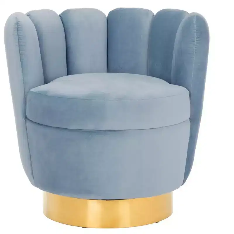 Arrow Swivel Velvet Chair - SFV4711 - Safavieh Couture