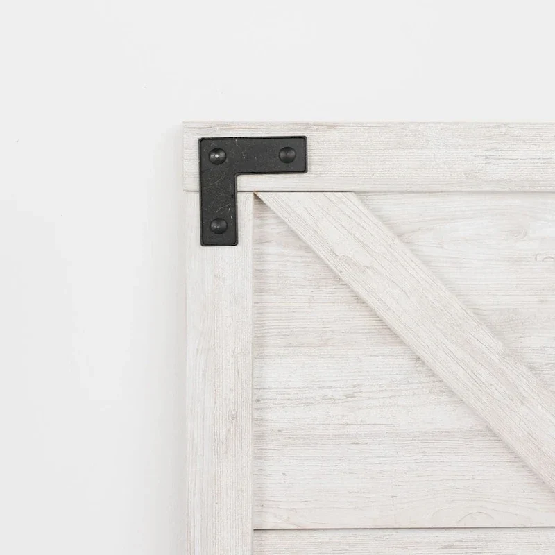 Signature Design by Ashley Shawburn Whitewashed Crossbuck Panel Headboard