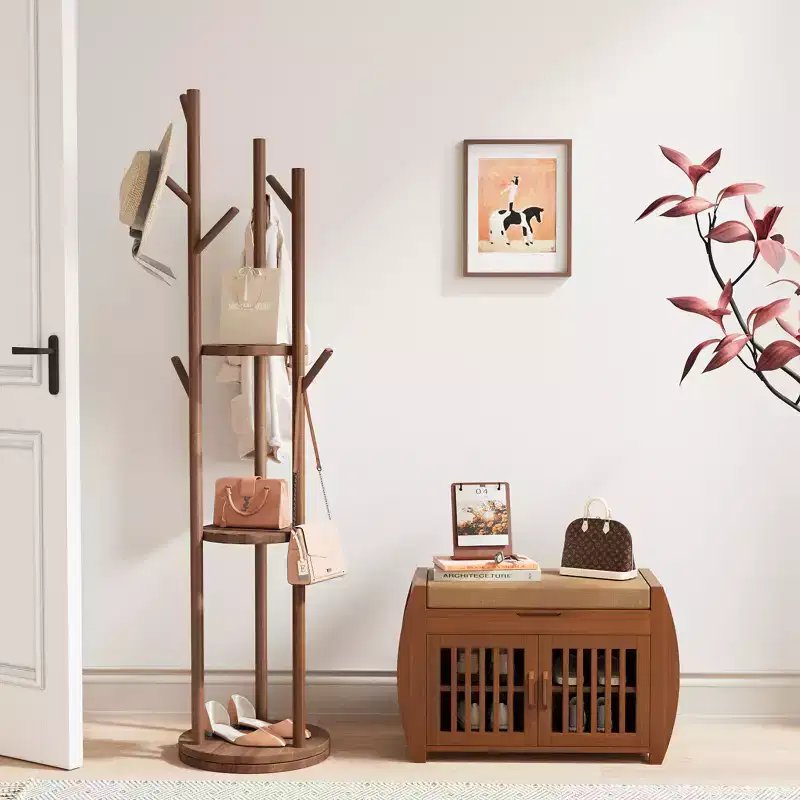 28.3 Compact Shoe Bench with Storage