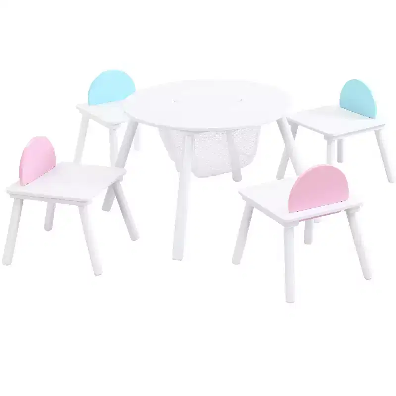 Children's panel table with 4 chairs