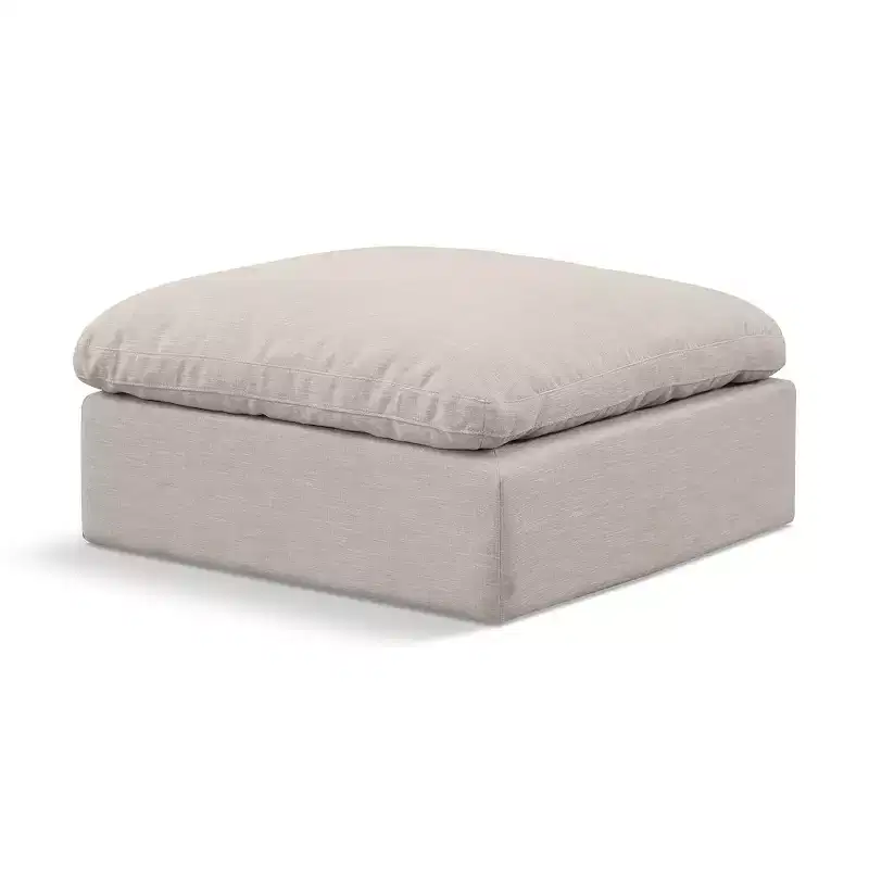 Meridian Furniture Indulge Velvet Ottoman
