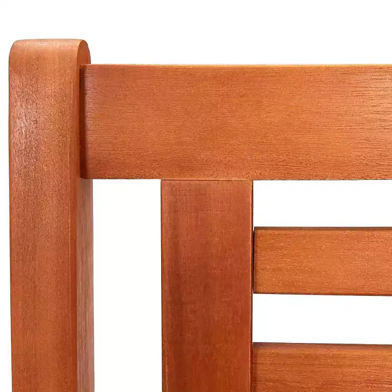 3-Seater Garden Bench - Solid Eucalyptus Wood
