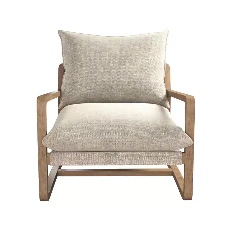 Upholstered Sling Accent Chair