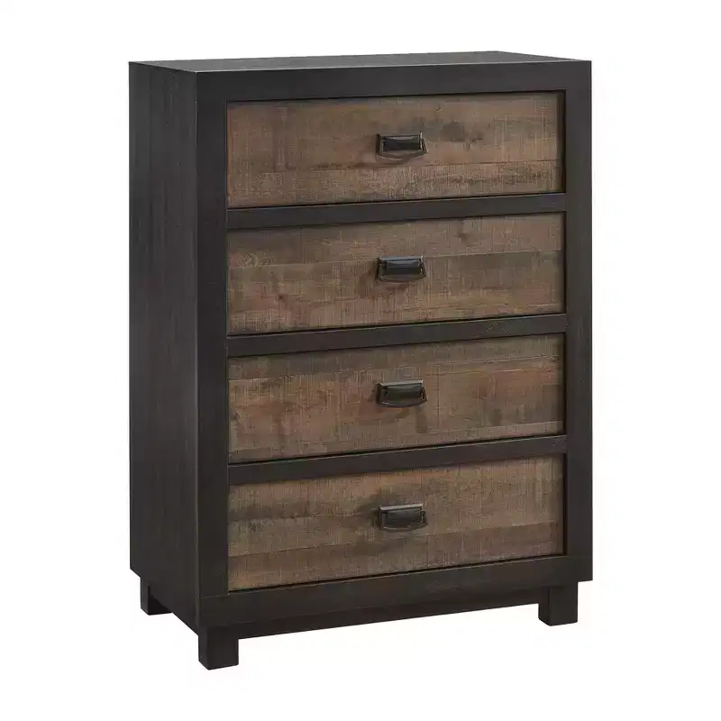Queen Harrison Panel Bedroom Set Walnut - Picket House Furnishings: Includes Nightstand & Chest