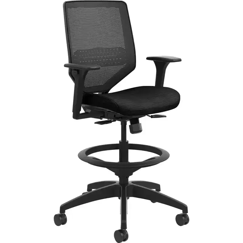 HON Solve Task Stool, Knit Mesh Back