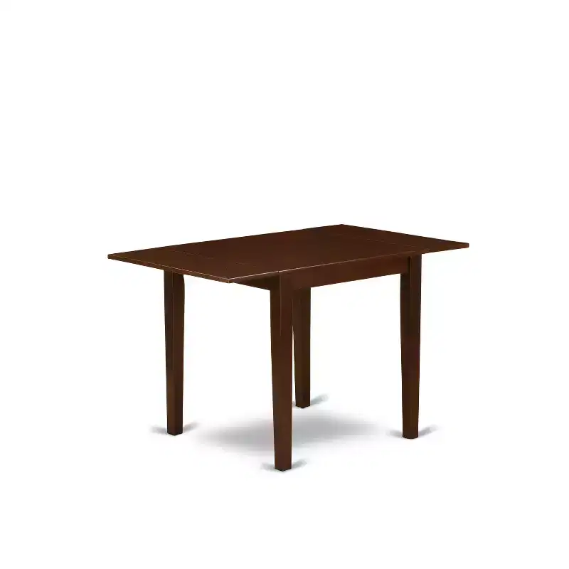 HomeStock 3 Piece Dinette Set Small Kitchen Table Chairs Mahogany Finish