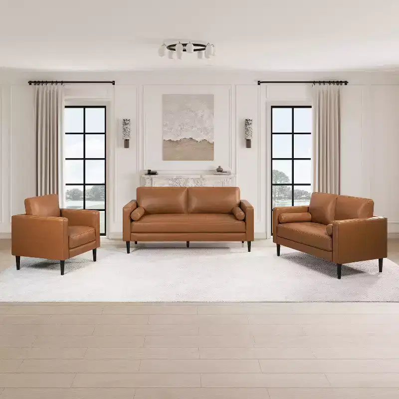 Home Imports Emporium Upholstered Chair, Loveseat and Sofa Combo Sets in Air Leather