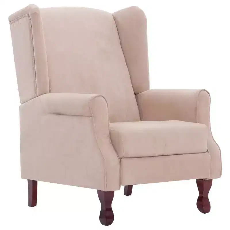 Adjustable Recliner Armchair – Cream, Seats 1