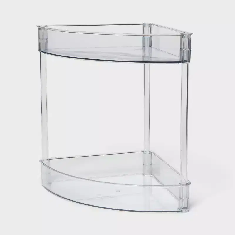 2 Tier Corner Shelf Clear - Brightroom™