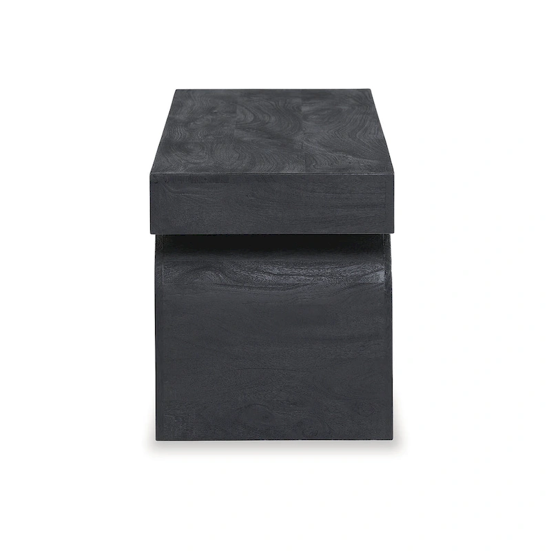 Signature Design by Ashley Holgrove Black Accent Bench - 50 W x 16 D x 18.25 H