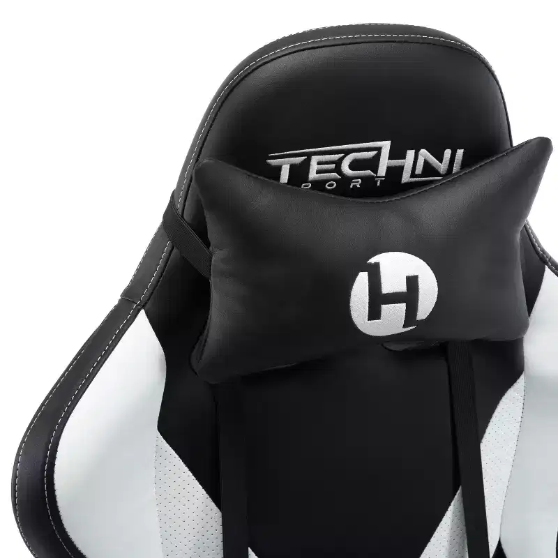 Adjustable Ergonomics Gaming Chair,360 Swivel Office Chairs with Head&Lumbar Pillow,90-150 Reclining Chair for Office&Home,250lbs Max,White