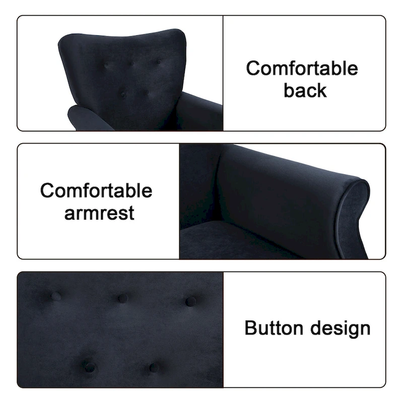 Shakeable high back living room single sofa chair