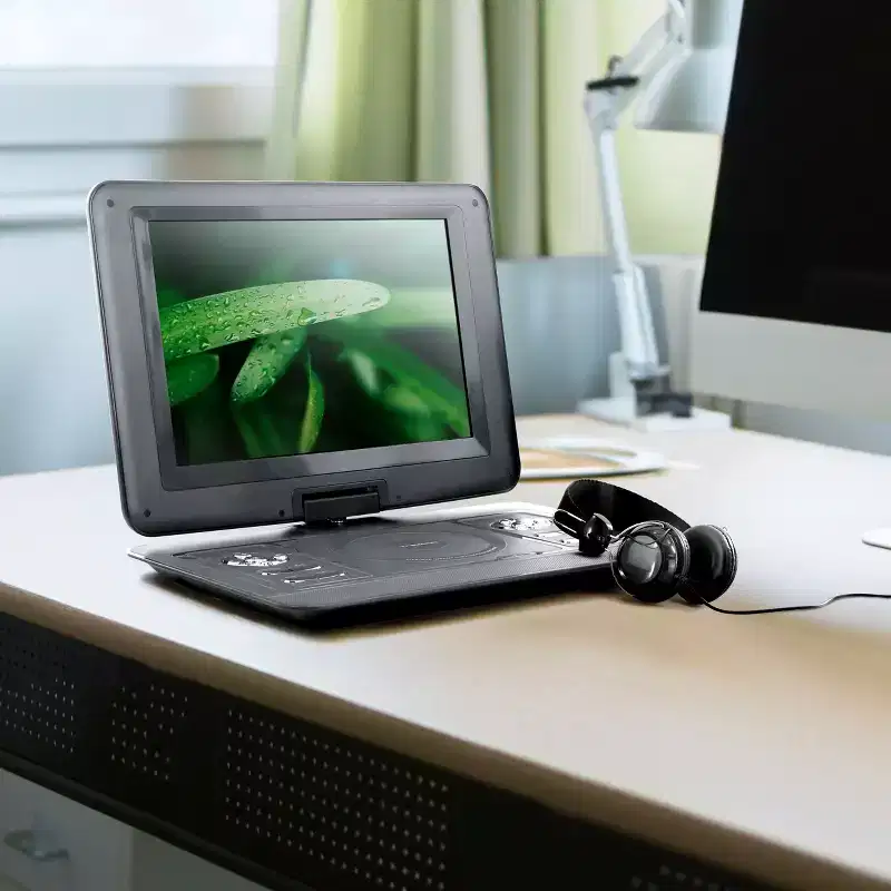 Trexonic 13.3 Inch Manufacturer Refurbished Portable TV+DVD Player with Color TFT LED Screen and USB/HD/AV Inputs