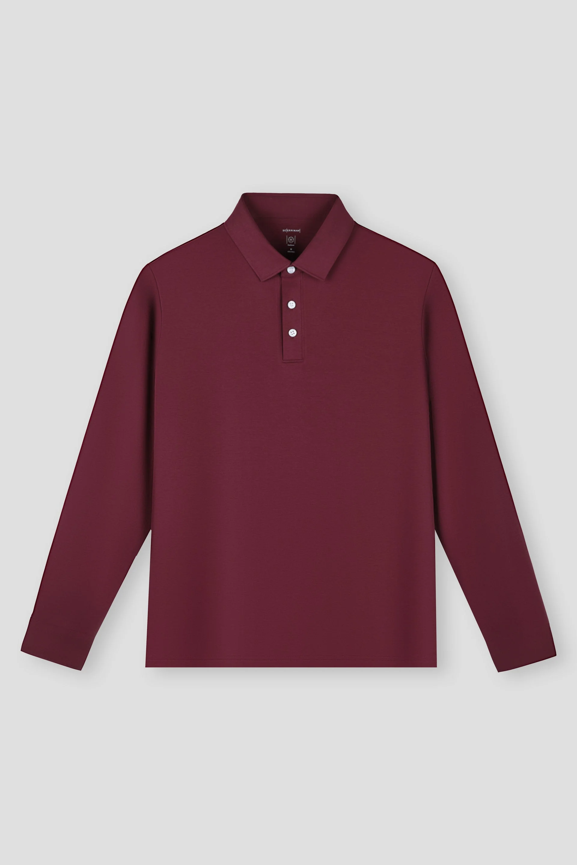 Long Sleeve Polo – Plum Burgundy