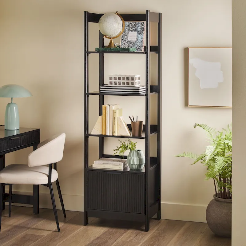 Middlebrook Designs 22 Narrow Bookshelf with Drawer