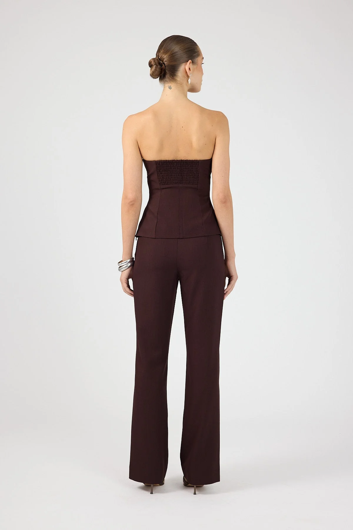 Mid Rise Pant Burgundy